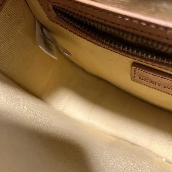 LL BEAN  Tan Leather SADDLE BAG SHOULDER CROSSBODY Vintage - Picture 9 of 9